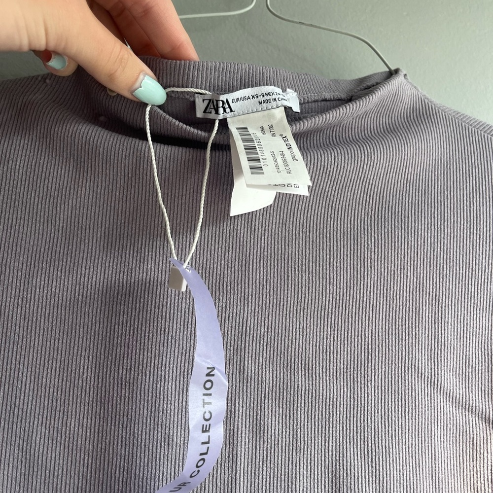 Zara purple Long Sleeve Bodysuit - Picture 3 of 4